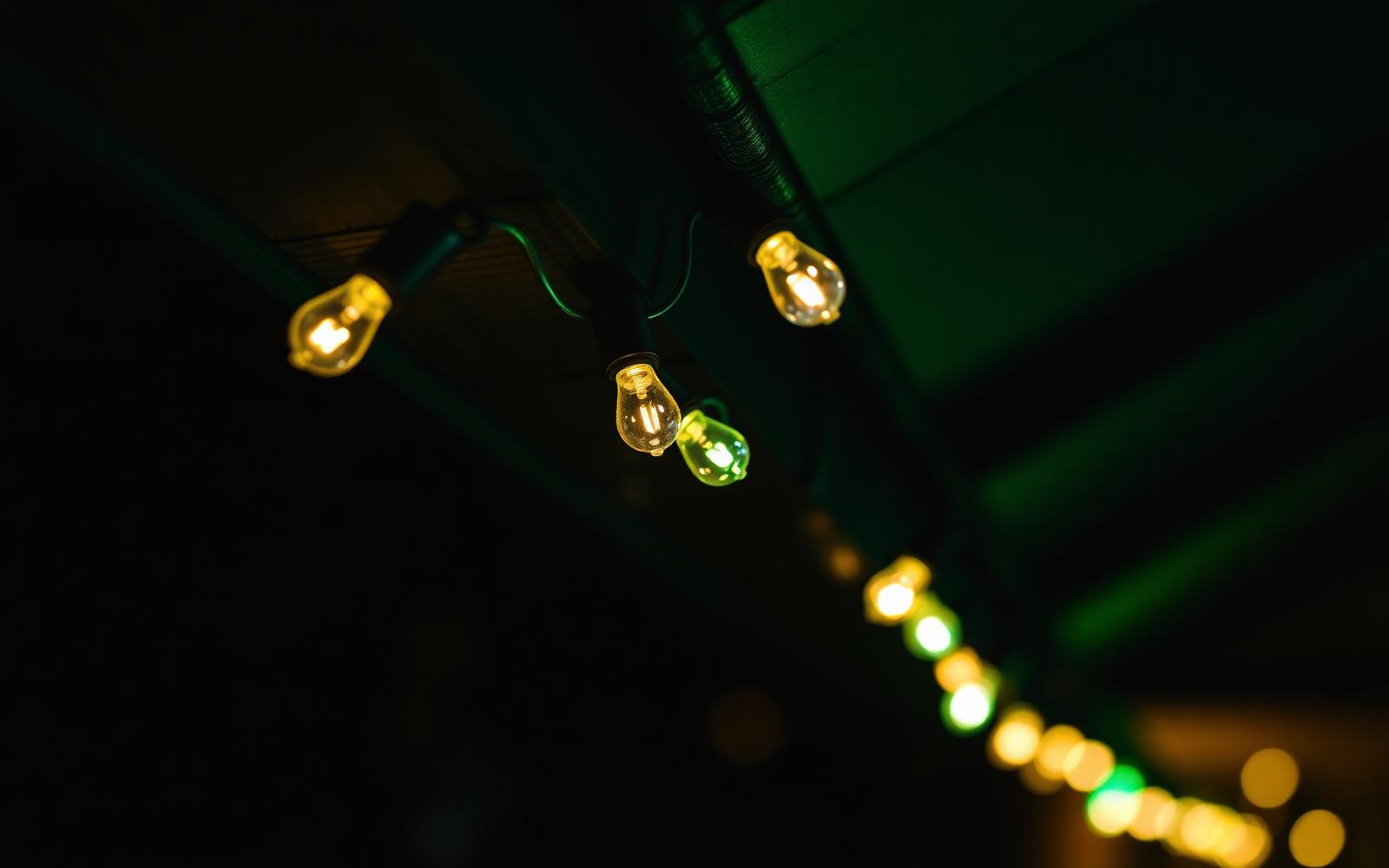 Close-up of C9 bulbs ready for storage